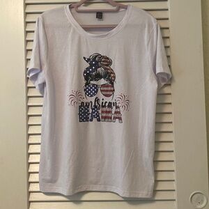 American Mama screw print T-shirt